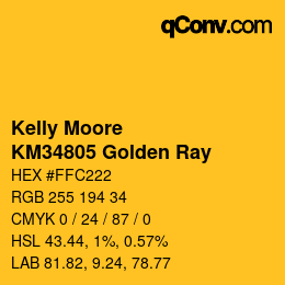 Color code: Kelly Moore - KM34805 Golden Ray | qconv.com