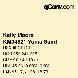 カラーコード: Kelly Moore - KM34821 Yuma Sand | qconv.com