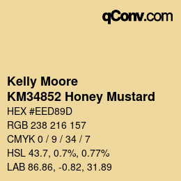 カラーコード: Kelly Moore - KM34852 Honey Mustard | qconv.com