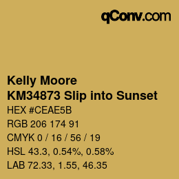 カラーコード: Kelly Moore - KM34873 Slip into Sunset | qconv.com