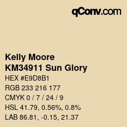 カラーコード: Kelly Moore - KM34911 Sun Glory | qconv.com