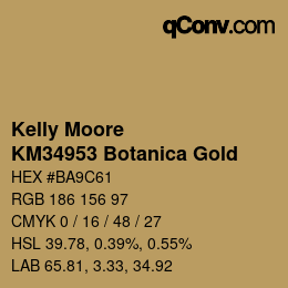 Code couleur: Kelly Moore - KM34953 Botanica Gold | qconv.com