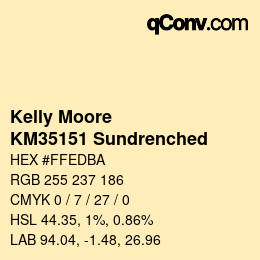 カラーコード: Kelly Moore - KM35151 Sundrenched | qconv.com