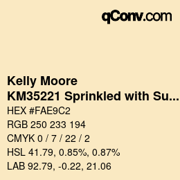 カラーコード: Kelly Moore - KM35221 Sprinkled with Summer | qconv.com