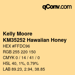 カラーコード: Kelly Moore - KM35252 Hawaiian Honey | qconv.com