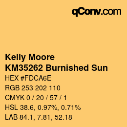 Farbcode: Kelly Moore - KM35262 Burnished Sun | qconv.com