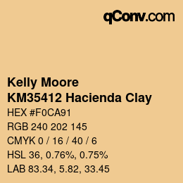 Color code: Kelly Moore - KM35412 Hacienda Clay | qconv.com