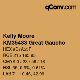 Código de color: Kelly Moore - KM35433 Great Gaucho | qconv.com