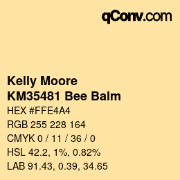 カラーコード: Kelly Moore - KM35481 Bee Balm | qconv.com