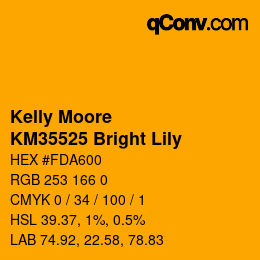 Color code: Kelly Moore - KM35525 Bright Lily | qconv.com