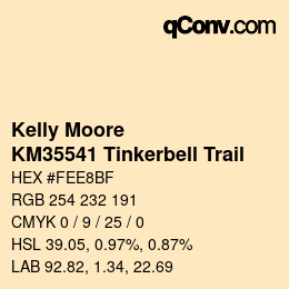 Color code: Kelly Moore - KM35541 Tinkerbell Trail | qconv.com