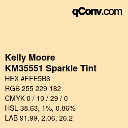 Color code: Kelly Moore - KM35551 Sparkle Tint | qconv.com