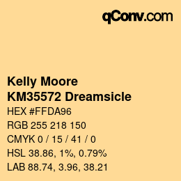 Farbcode: Kelly Moore - KM35572 Dreamsicle | qconv.com
