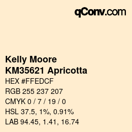 Código de color: Kelly Moore - KM35621 Apricotta | qconv.com