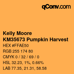 カラーコード: Kelly Moore - KM35673 Pumpkin Harvest | qconv.com