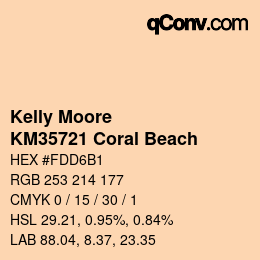 Code couleur: Kelly Moore - KM35721 Coral Beach | qconv.com