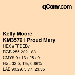 Code couleur: Kelly Moore - KM35791 Proud Mary | qconv.com