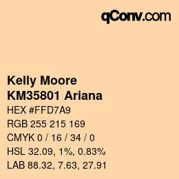 Color code: Kelly Moore - KM35801 Ariana | qconv.com