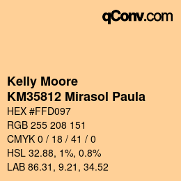 Color code: Kelly Moore - KM35812 Mirasol Paula | qconv.com