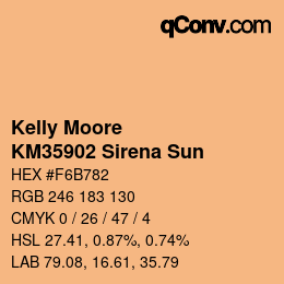 Código de color: Kelly Moore - KM35902 Sirena Sun | qconv.com