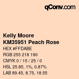カラーコード: Kelly Moore - KM35951 Peach Rose | qconv.com