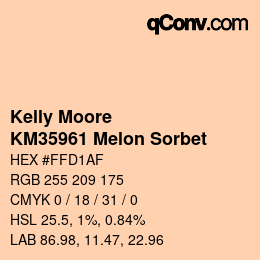 カラーコード: Kelly Moore - KM35961 Melon Sorbet | qconv.com