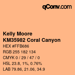 Farbcode: Kelly Moore - KM35982 Coral Canyon | qconv.com