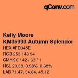 カラーコード: Kelly Moore - KM35993 Autumn Splendor | qconv.com