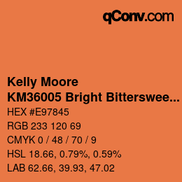 Farbcode: Kelly Moore - KM36005 Bright Bittersweet | qconv.com
