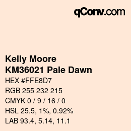 カラーコード: Kelly Moore - KM36021 Pale Dawn | qconv.com