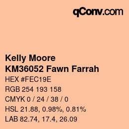 カラーコード: Kelly Moore - KM36052 Fawn Farrah | qconv.com