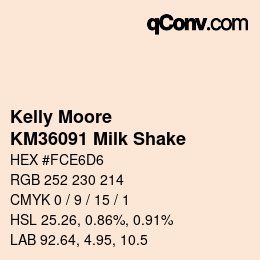 Farbcode: Kelly Moore - KM36091 Milk Shake | qconv.com