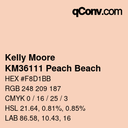 カラーコード: Kelly Moore - KM36111 Peach Beach | qconv.com
