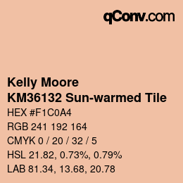 Código de color: Kelly Moore - KM36132 Sun-warmed Tile | qconv.com