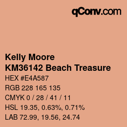 Color code: Kelly Moore - KM36142 Beach Treasure | qconv.com