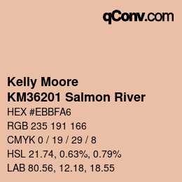 Color code: Kelly Moore - KM36201 Salmon River | qconv.com