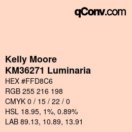 Code couleur: Kelly Moore - KM36271 Luminaria | qconv.com