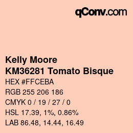 カラーコード: Kelly Moore - KM36281 Tomato Bisque | qconv.com