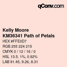 Color code: Kelly Moore - KM36341 Path of Petals | qconv.com