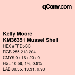 Farbcode: Kelly Moore - KM36351 Mussel Shell | qconv.com