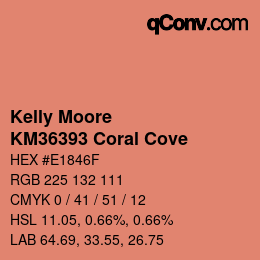 カラーコード: Kelly Moore - KM36393 Coral Cove | qconv.com