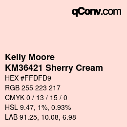 カラーコード: Kelly Moore - KM36421 Sherry Cream | qconv.com