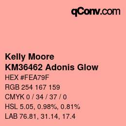 Color code: Kelly Moore - KM36462 Adonis Glow | qconv.com