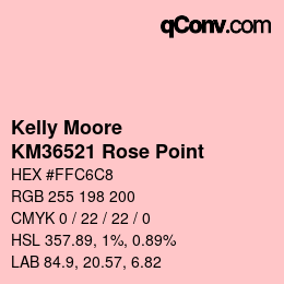 カラーコード: Kelly Moore - KM36521 Rose Point | qconv.com
