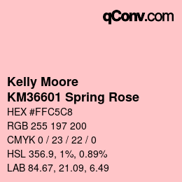 Color code: Kelly Moore - KM36601 Spring Rose | qconv.com
