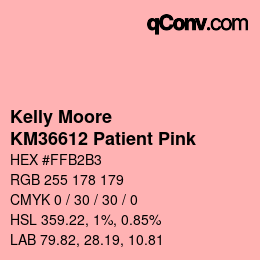 カラーコード: Kelly Moore - KM36612 Patient Pink | qconv.com