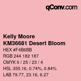Color code: Kelly Moore - KM36681 Desert Bloom | qconv.com