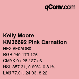Código de color: Kelly Moore - KM36692 Pink Carnation | qconv.com