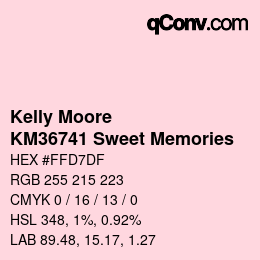 Código de color: Kelly Moore - KM36741 Sweet Memories | qconv.com