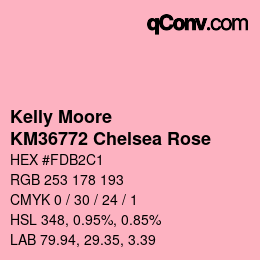 Color code: Kelly Moore - KM36772 Chelsea Rose | qconv.com